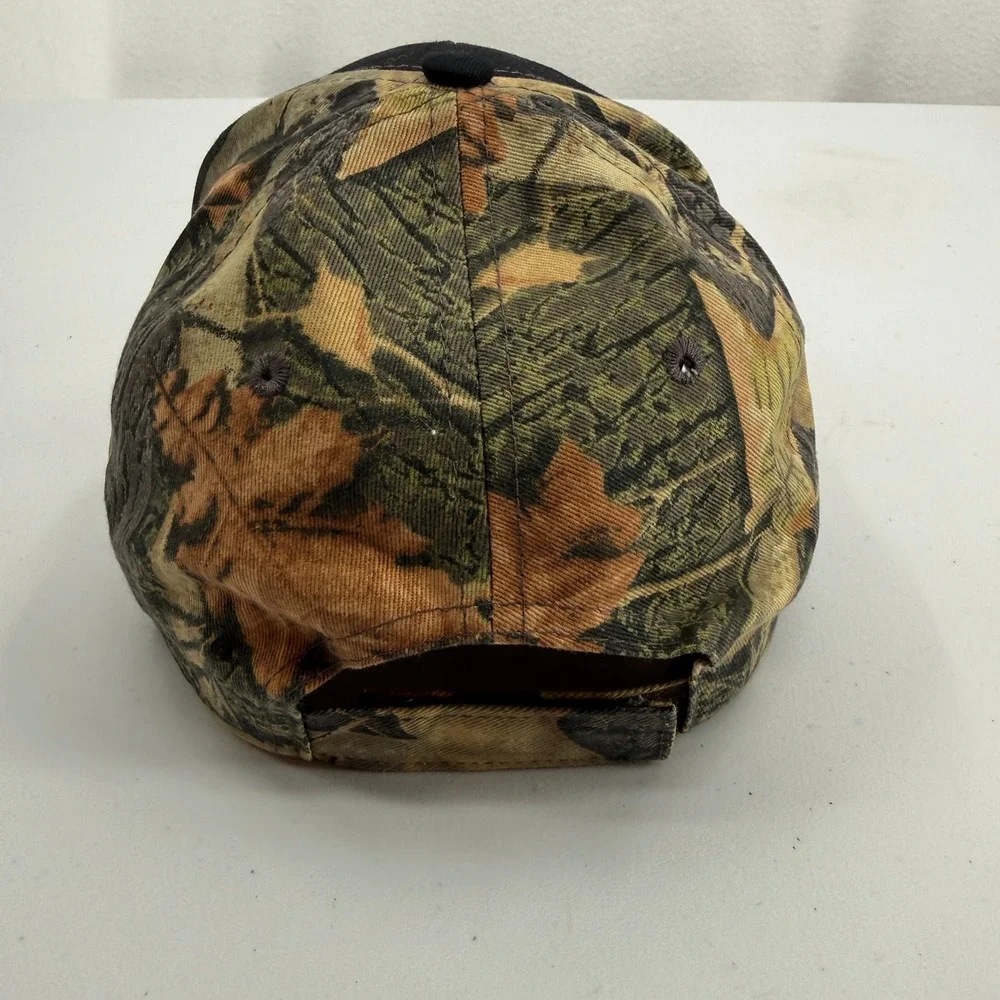 Buck Hunters Get More Tail Hat Mens OSFA Black Camo Funny Deer Hunting Cap